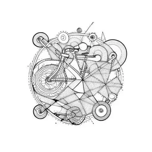 Bicycle Friends Abstract