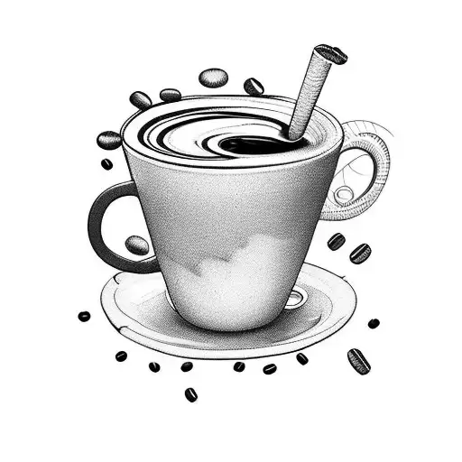 Coffee Spilling From A Cup