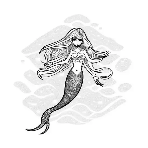 Mermaid Under Sea