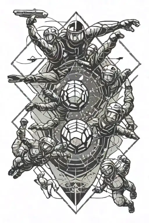 Space Ocean Skydiving Family