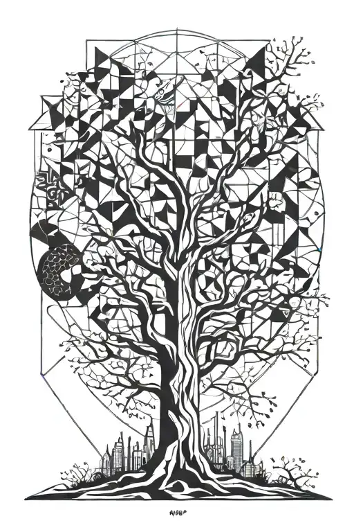 Tree Geometric Shapes