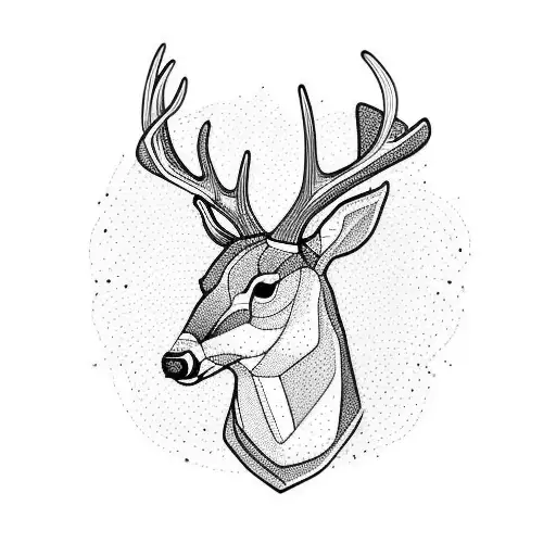 Lineal Agressive Deer Full Body