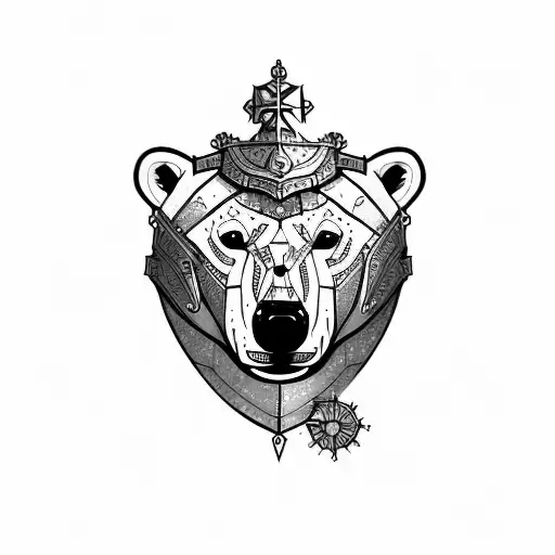 Polar Bear With Medieval Armor