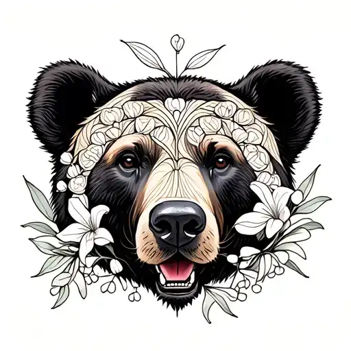 Bear And Lilly Of The Valley Flower