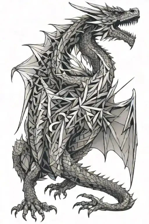 Dragon Full Body Shaped