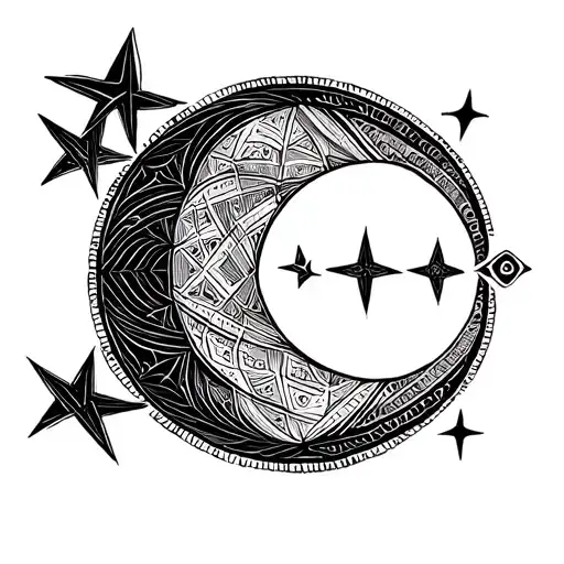 Half Moon And Three Stars