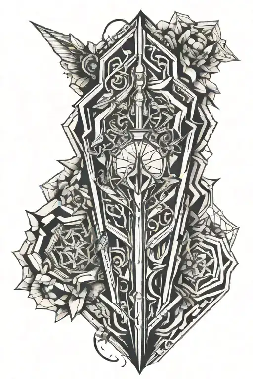 Dagger Hexagon Fore Arm Sleeve