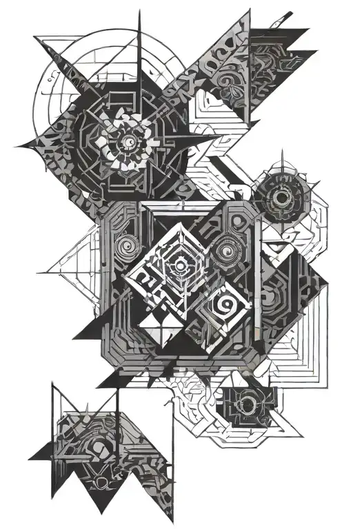Dark Punk Inca Zen Geometric