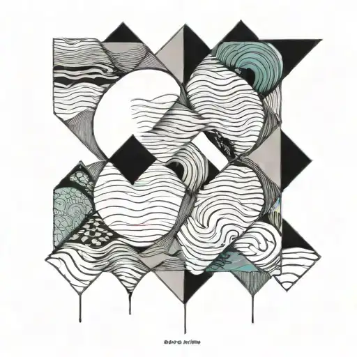 Line Upon Line Precept Upon Precept Idea With Ocean Waves