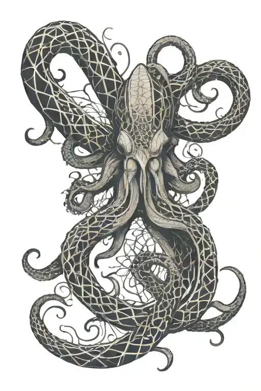 Kraken Emerging From The Depths