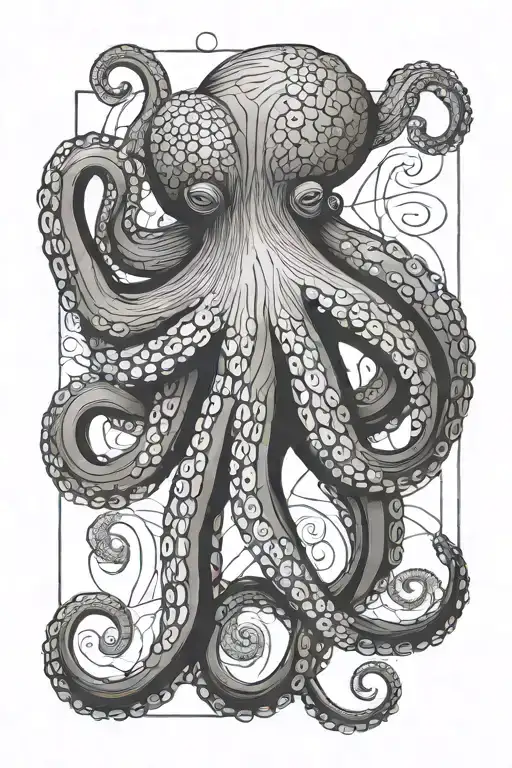 Octopus Gracefully Swimming