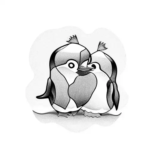 Mom Penguin Son Penguin