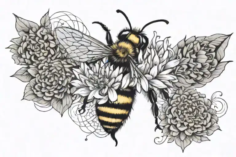 Bee Chrysanthemum