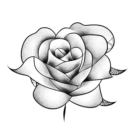 A Dark Tower Surrounded By Red Roses