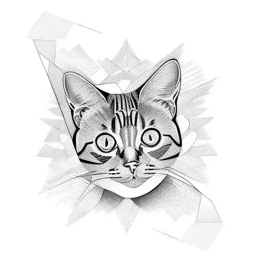 British Short Hair In One Line