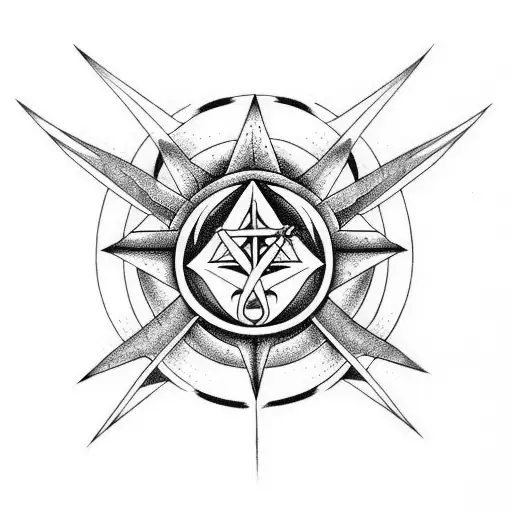 Brain With The Deathly Hallows Symbol