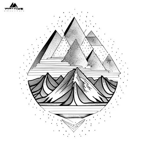 Vertical Design Of A Mountain