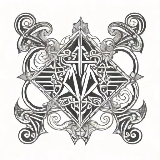 Child Birthday And Initials Intertwined