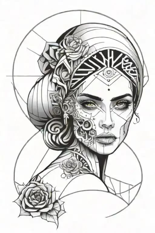 Virgo Woman Gypsy Evil Skull
