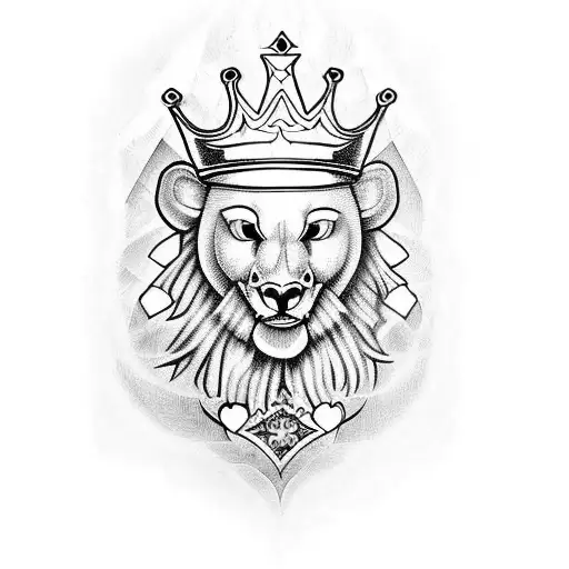 King Of Hearts With G Under The Crown