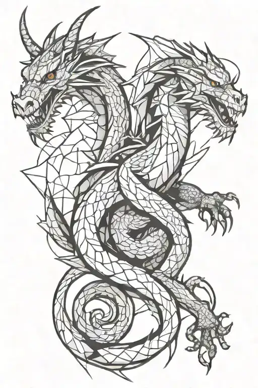 Medival Dragon Resting Peacefully