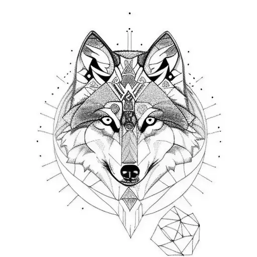 Wolf With A Tokusa No Kandakara Symbol