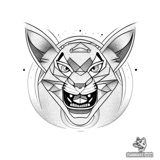 Face Of Pink Panther From The Cartoon Series