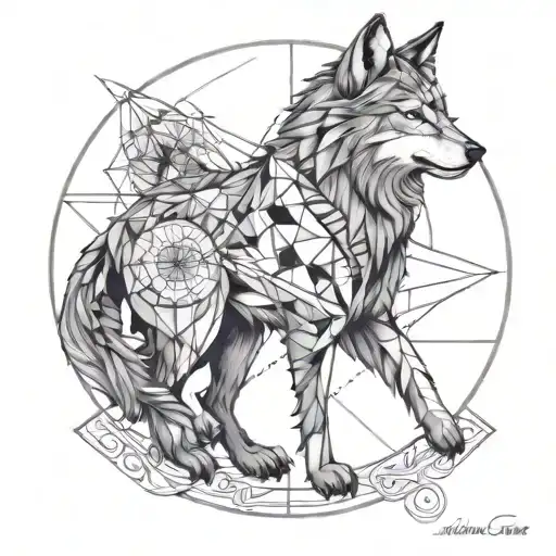 Wolf Compass Moon