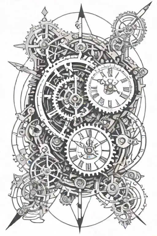 Clock Mechanism Intertwined