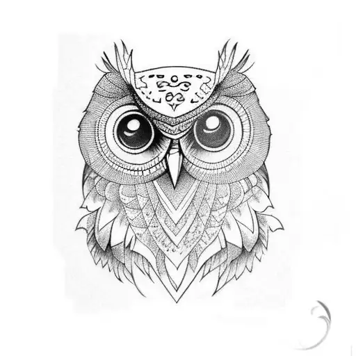 Owl With Wings Chest