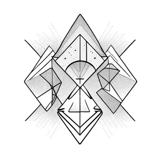 Hourglass And Mountains