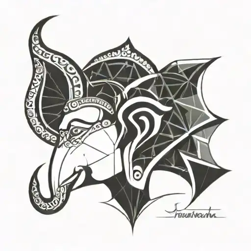 Hindu God Ganesh Face