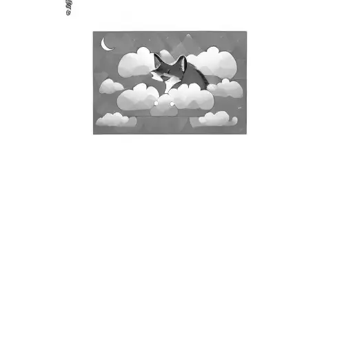 A Fox Sleeping In The Clouds
