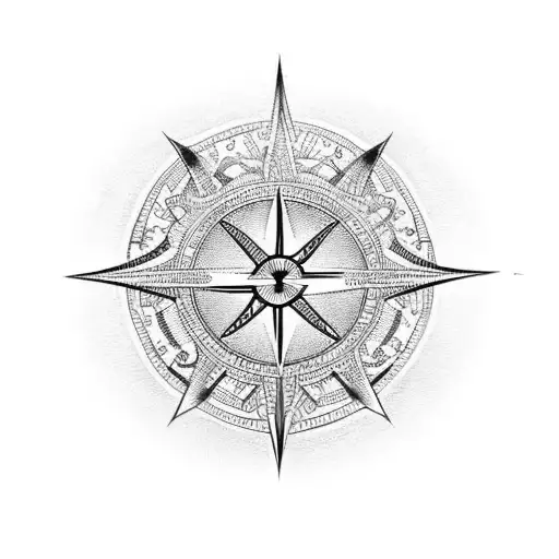 Ankh Symbol With Compass