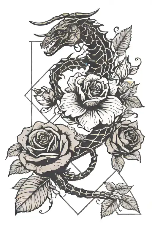 Scorpio And Roses Blooming