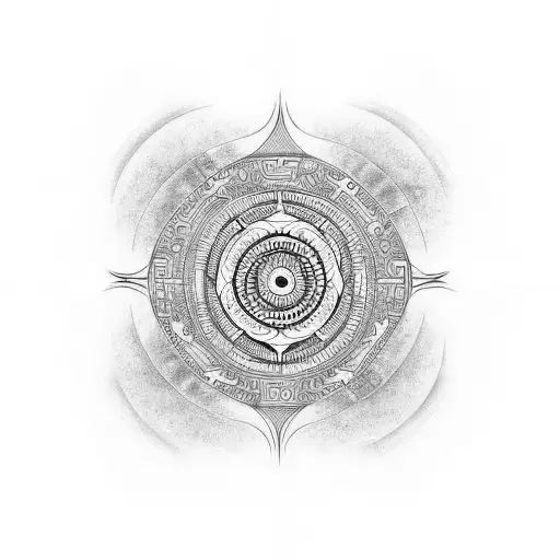 Yin And Yang For A Male Forearm