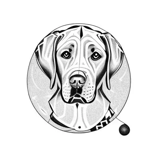 Black Lab With Head Out Car Window