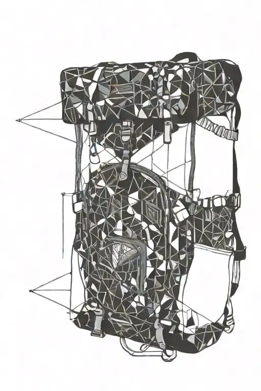 Camping Backpack Holding Some