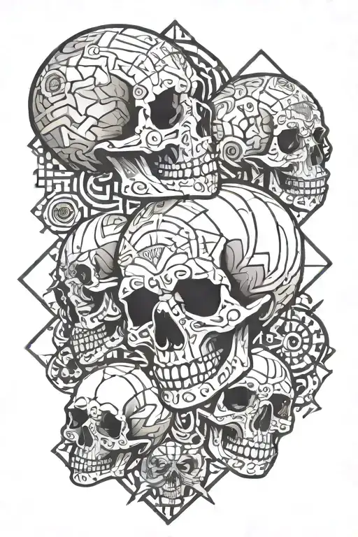 Gambling And Skulls Surrounded