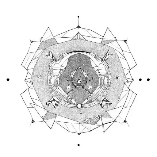 Space With Taurus Star Constellation