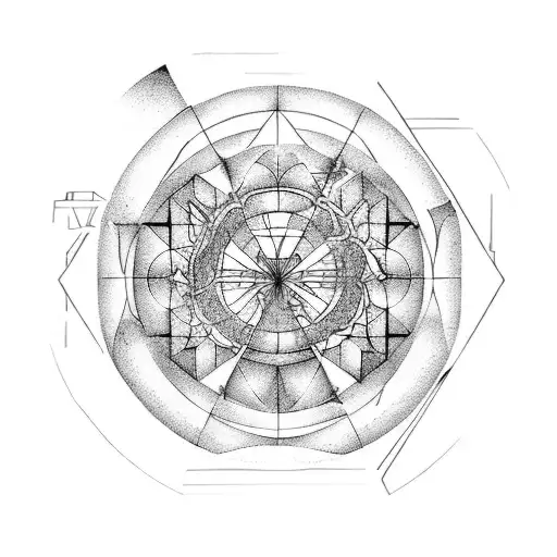 Golden Ratio Fibonacci Vitruvian Man And Earth Water Fire Air