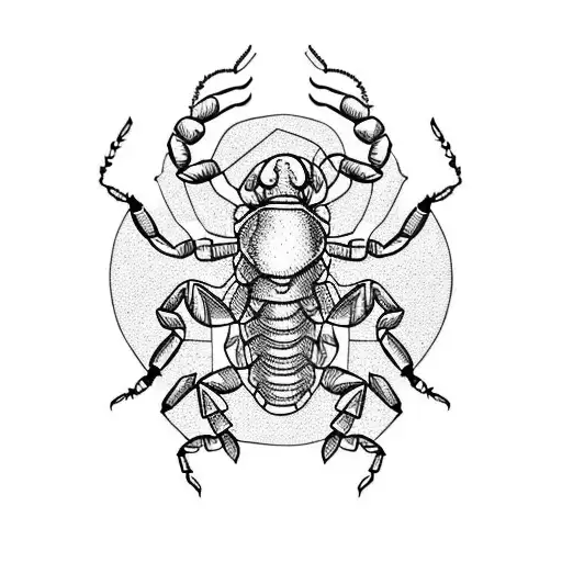 Scorpion In An Industrial Draw Style