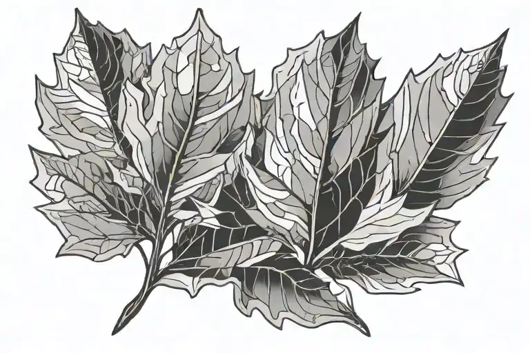 Single Oak Leaf