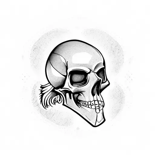 Pirate Skull With Around