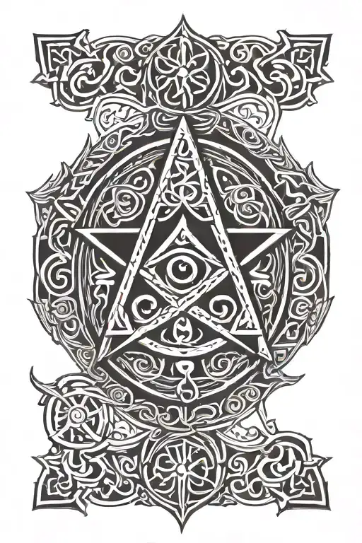 Celtic Masonic Square And Compass