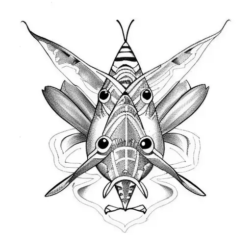 Butterfly With Shark