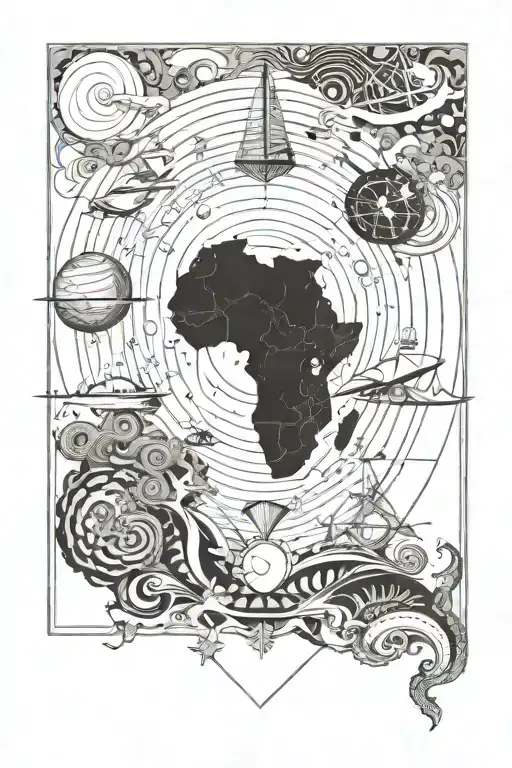 Solar System Africa Sea Anchor Wave Paper Plane Hellfest