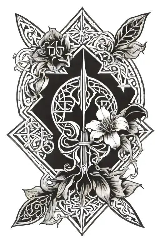 Lily And Viking Runes