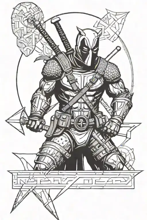 Deadpool Viking Warrior
