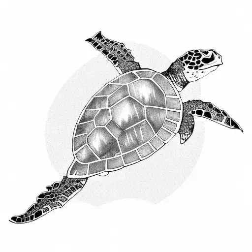 Sea Turtle And Whales